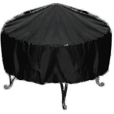 Grillovertræk, Rund Grillovertræk Vandtæt Kraftig Kedel Grillovertræk, Rund Grill Grillovertræk Udendørs Havegrill Beskyttelse UV & Vandafvisende [DB]
