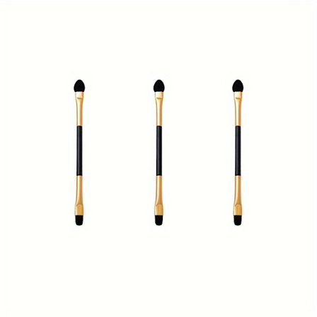 Dobbeltsidet øjenskyggepensel - Nylonbørster, parfumefri, egnet til alle hudtyper - Perfekt til at blende og påføre øjenmakeup