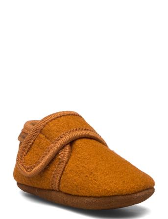 Baby Wool Slippers Orange En Fant