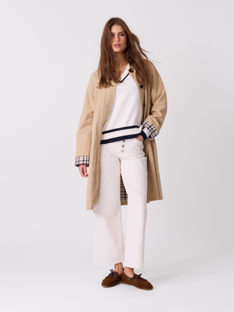 MATCH - Julianne cropped jeans - Jean Paul - Str. XS - Dame - Bukser & Jeans - Hvit - 100% bomull