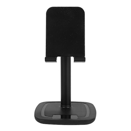 Svart Aluminiumlegering Skrivbord Mobiltelefonställ Vikbart Teleskopiskt Skrivbord Mobiltelefonhållare [DB]