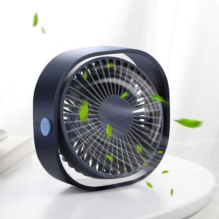 Lille personlig USB-skrivebordsventilator, 3 hastigheder bærbart skrivebordsbord Køleventilator drevet af usb, stærk vind, stille drift, til 