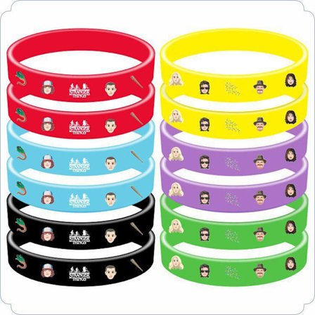 12 st Stranger Things Armband Set, Barnkalas Favorit Godis Påse Fyllmedel