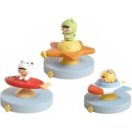 3-pak - Fidget Spinner med sugekop til børn - Snurrende legetøj_TF_TF