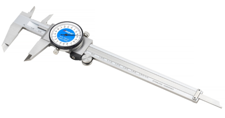 Dasqua 495149 Skydelærer 0-150 mm, med måleur, Måleinstrument