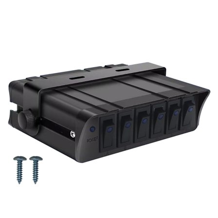 6-veis bryter 40A 12V bryterpanel for bil, båt