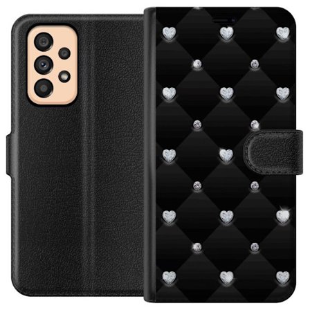 Yhteensopiva Lompakkokotelo Samsung Galaxy A53 5G Timantti Sydän