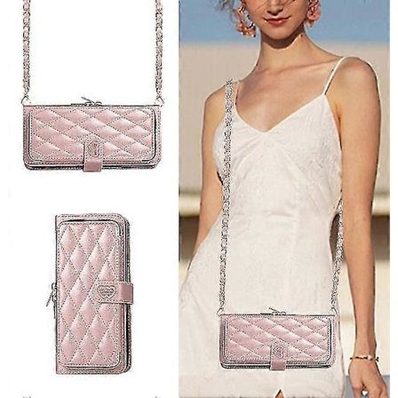 Crossbody Lanyard Dragkedja Läder Z Fold 5 Fodral, Fodral Kompatibelt Samsung Galaxy Z Fold 5 Lyxigt Handledsrep Flip Ställskydd