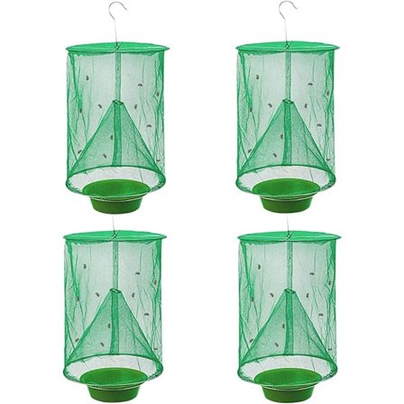 Ranch flugfälla med betesbricka, återanvändbar flugfälla flåfångare