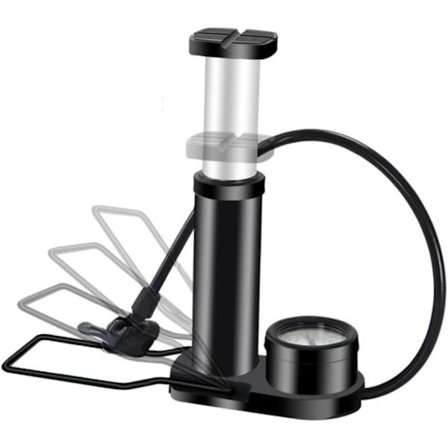 Bärbar fotpump för cyklar och motorcyklar, hopfällbar fotpump i aluminiumlegering