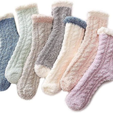 Koselige kvinners fuzzy sokker tøfler vinter fluffy koselig hytte varm myk KLB