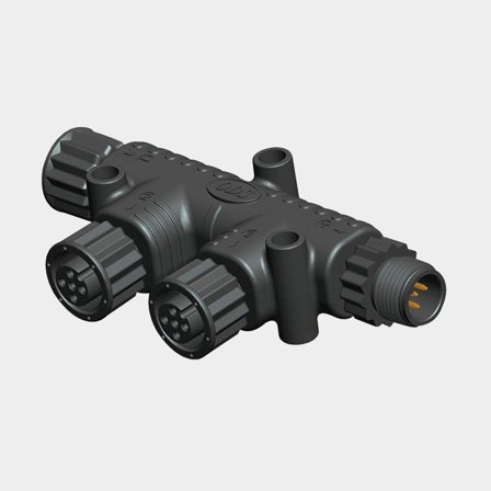 T-koppling NMEA 1852 Marine, 1 hane + 3 honor