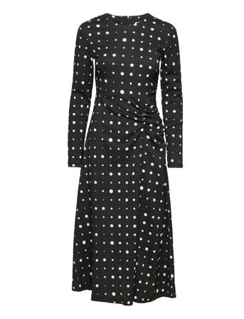 Pollux Beatriz Dress Aop Black Mads Nørgaard