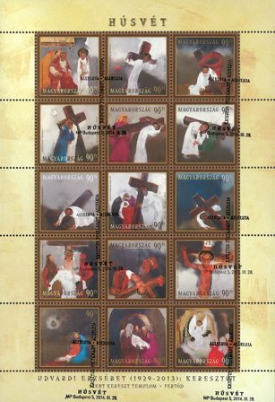 Ungarn - Påske 2014 - Stemplet ark