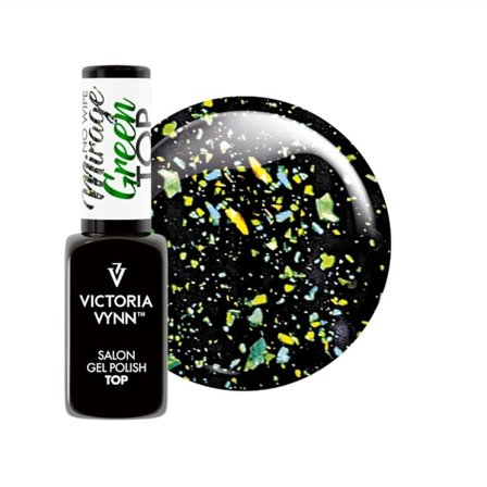 Top coat - Mirage - Green - No Wipe - 8 ml - Victoria Vynn