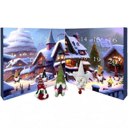 2025 Halloween Tomte Adventskalender, Halloween Adventskalender med Presentdockor