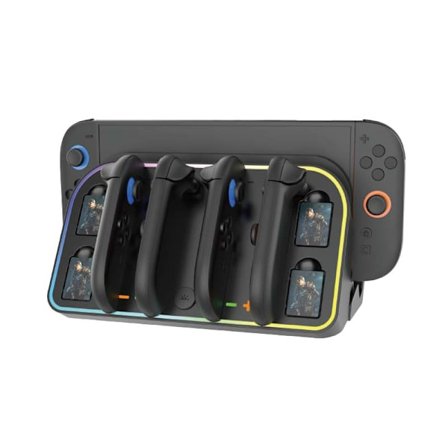 Vægmonteret opladnings- og opbevaringsstativ til Nintendo Switch 2