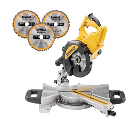 Dewalt DWS774EXB3-QS Kapp- og gjærsag, Stasjonære verktøy