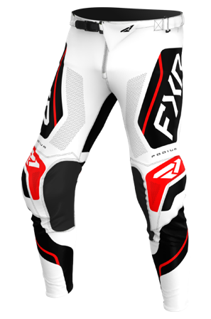 Motokrosové Kalhoty FXR Podium Relay 26 Bílá/Černá/Červená 36