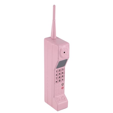 Vintage Rosa Retro Mobiltelefon Modell - Gammaldags Mobiltelefon OrnamentA