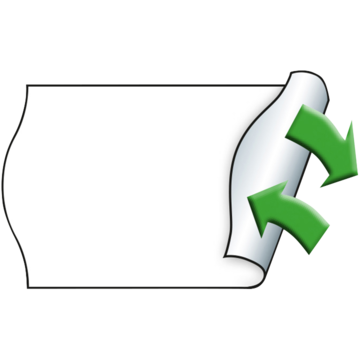 Prisetiketter Meto avtagbara 26x16mm Vit