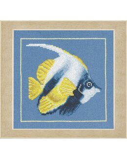 Stickpackung Bild Gelber Fisch