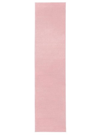 Dywan Wewnętrzny I Zewnętrzny Jednobarwny Możliwość Prania Mały Anna - Różowy 80X300 W Nowoczesnym Stylu
