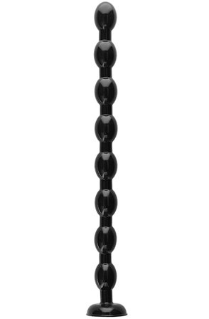 Ass Snake Beaded Dildo Black 48 cm Extra pitkä anaalidildo