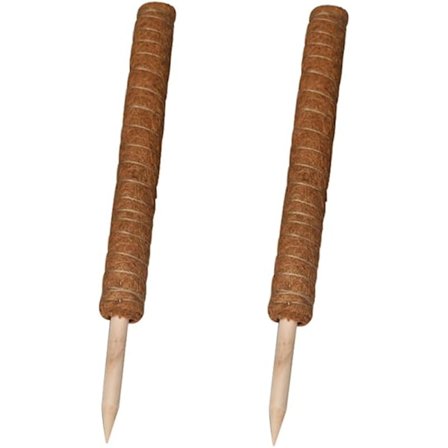 2 st plantstöd Totem Pole Coir Moss Stick Stake Coco Coir Poles för Creepers Plant Support Extension Climbing Indoor Plants