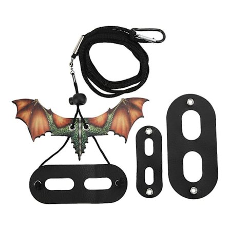 Justerbart skjeggagamkobbel myk sele for små reptiler - Oransje