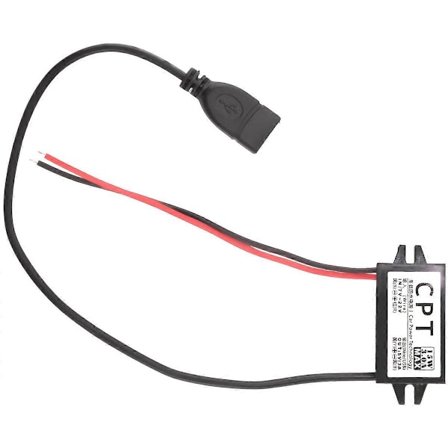 Auton tehomuunnin DC 12V - 5V 3A Jännitemuunnin yhdellä USB-adapteriliittimellä puhelimelle C
