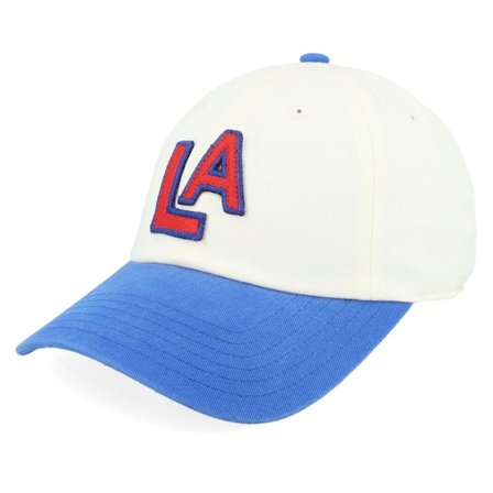 American Needle - White unconstructed Gorra - Los Angeles Angels Archive White/Deep Royal Dad Cap @ Hatstore