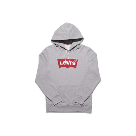 Levi's, logo Hoodie Grijs, Heren, Maat:M,polyester