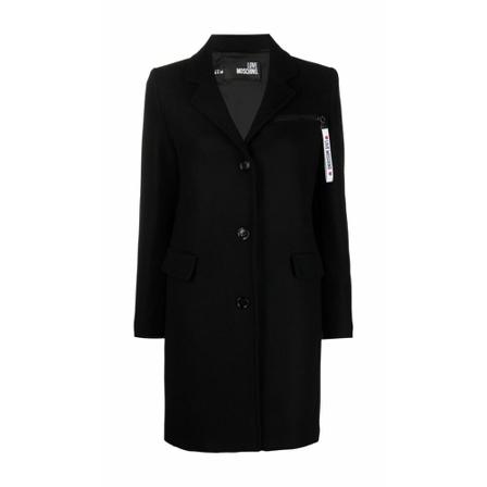 Love Moschino Single-Breasted Coats Sort, Dame