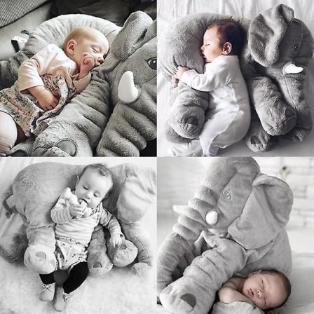 Barn Elefant Plysj Plysj Dyr Plysj Pude Gave [DB] Blue
