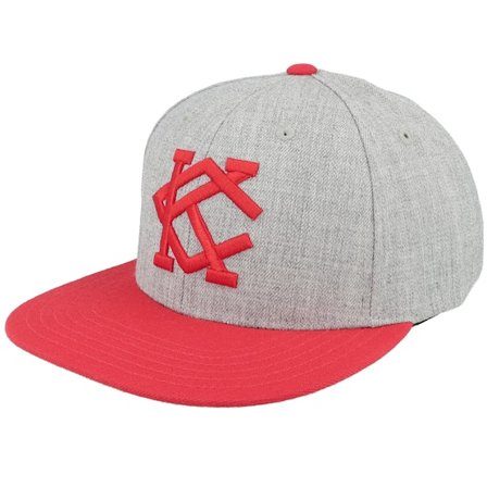 American Needle - Grå snapback Kasket - Kansas City All Nations Archive 400 Grey/Red Snapback @ Hatstore