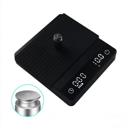 Smart genopladelig kaffevægt med 0,1g præcision, LED-display, timer og flere tilstande