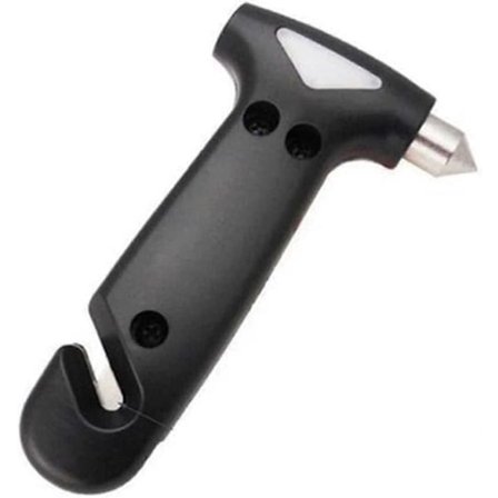 Nødhammer Vindusknuser Hammer Redningshammer Bil Redningshammer Beltekutter Svart