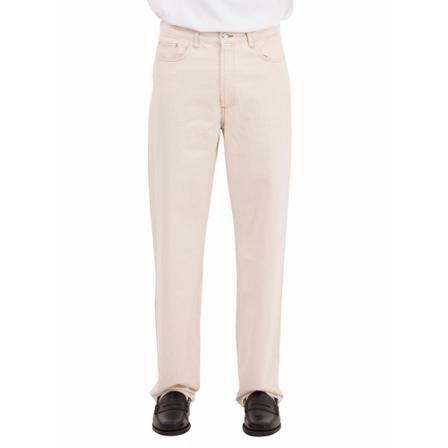 A.p.c., Straight Trousers Beige, Heren, Maat:W32