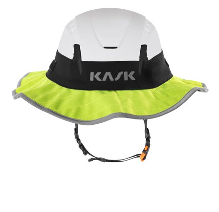 KASK WAC00037-221 Solskydd för alla Kask-hjälmar Hi-viz (Gul), Huvudskydd
