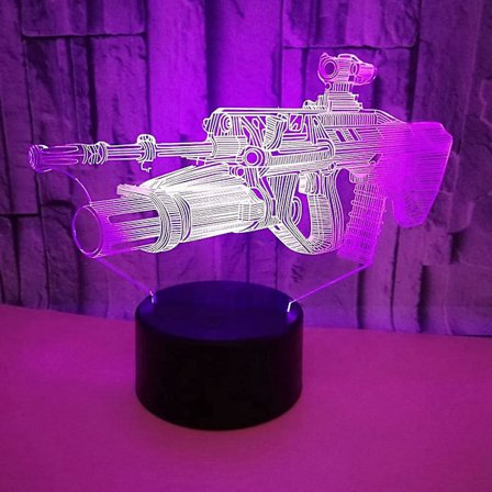 Jag älskar dig till månen och tillbaka, 3d Illusion Lamp Flower, Bear 3d Visual Night Light, I Love You Presenter till honom Lampor för vuxna, 