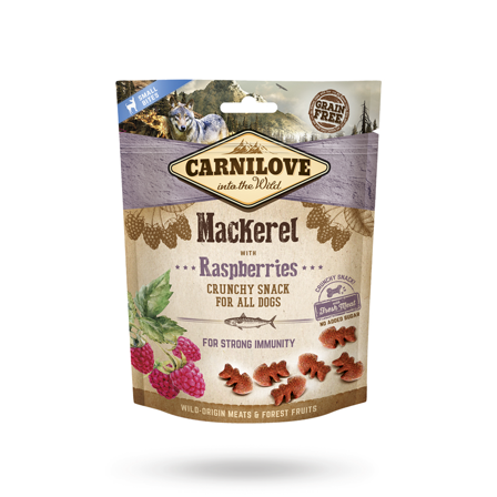 Carnilove Crunchy Snack Mackerel Raspberry 200g - Matskål, hundgodis & tuggisar