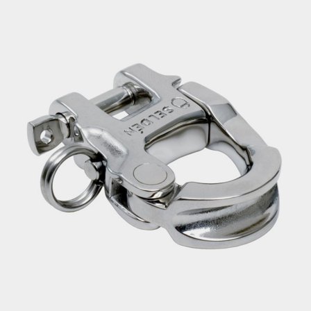 Karabina na otěže Seldén Snap Shackle Lead 100, 29 mm / 10 mm, 89 mm, nerezová ocel, pevné oko