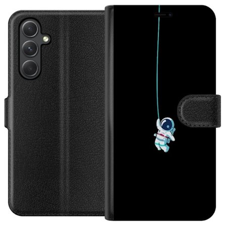 Kompatibelt Plånboksfodral till Samsung Samsung Galaxy A35 Rymdgubbe