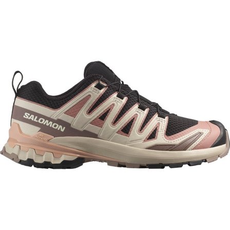 Salomon - Damskie - Buty do biegów w terenie dla kobiet Xa Pro 3d V9 - Black / Burlwood / Mahogany Rose - 40