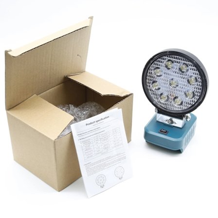 18V Li-ion Batteri LED Arbeid Lys Lommelykt Bærbar Emergency Flood Lampe Camping lampe