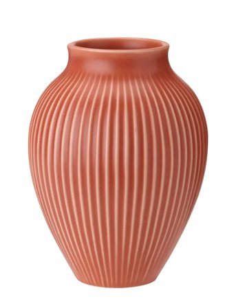 Knabstrup Keramik Knabstrup Vase H 12.5 Cm Coral - Red - 12.5 CM