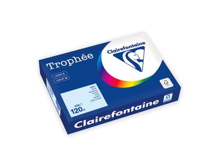 CLAIREFONTAINE Trophée A4 120 g färgat papper blå 250/fp - Lyreco - Kontorspapper - Specialpapper - Färgat - A4