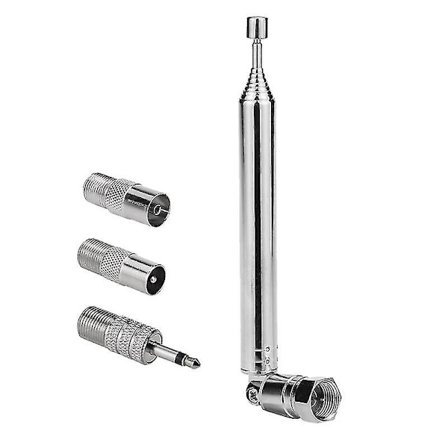 Radioantenne udskiftning teleskopisk skrue F-type han stik adapter til Av Stereo Receiv