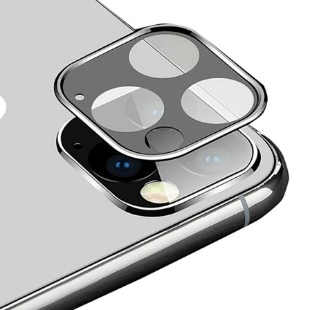 iPhone 11 Skyddsfilm med Metalram för Bakre kameralins
